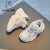 米菲Miffy米菲女童鞋子2024春季新款网面跑步鞋儿童小白鞋透气运动鞋 白浅紫（革面款） 26码 /内长16.6cm