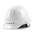 定制适用于工地国标加厚透气施工领导男白色头盔印字头帽 透气款白色旋钮帽衬