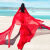 港姿莉沙滩裙女海边度假长裙三亚旅游衣服超仙裙沙漠拍照大拖尾飘逸 红色 s