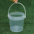 密封塑料桶透明小水桶雪糕包装桶带盖冰粉桶水果桶龙虾桶海蜇桶打包桶5/10L升 2L-透明