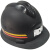煤矿专用头灯安全帽带头灯的矿工帽带灯头盔强光石油井下地 光面玻璃纤维常规款黑色带灯 含