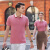 NASA LEAP情侣广告衫夏季新款男士短袖 T 恤男翻领男装polo衫男女团单 白色 S