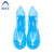 阿力牛 AZF86 PVC注塑一体成型防雨鞋套 加厚耐磨雨鞋套 蓝色高筒 3XL(44-45码） 