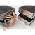 AVC4铜管CPU散热器775AMD 1155 2011 1366台式机风扇 X58 X79 四管黑色4线温控(3风扇)