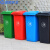 蓝鲸环卫【240L绿色厨余垃圾/个】商用新国标大号分类垃圾桶加厚塑料带盖物业垃圾箱LJHW-HKHF01