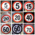 路段减速慢行限速5公里提示牌标志牌交通标识牌厂区小区减速慢行指示牌限高限宽限重 5km限速(平面款) 40x40x0cm