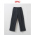 SPAO韩国同款2024年春夏新款女士时尚纯色直筒长裤SPTAE24W05 黑色 155/62A