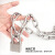 捷斯沃尔 304不锈钢链条挂锁防盗链锁 4mm链条1.5米+30mm不锈钢锁通开