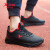 特步童鞋儿童男童皮面运动鞋新款鞋子跑鞋旗舰夏季E3Z 黑红 34