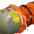 防爆风机配套PVC管道通风可伸缩风管接管CBF-700通风管伊莱科 橘色10米