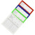 冰禹 BY-3081 仓库标示卡（10个装）磁性材料卡片 E型蓝色（含标签纸）