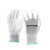 Raxwell RW2432涤纶针织PU工作手套,掌浸，尺寸S，10副/包 RW2432 白色