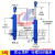 定制50缸径液压油缸双向液压缸升降式油顶3吨小型液压缸液压顶千 50*500(实心电镀)
