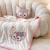 迪士尼儿童卡通牛奶绒羊羔绒贴布绣毛毯 儿童幼儿园披风午睡毯子空调毯 琳娜贝尔 100*140cm单毛毯
