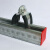c型钢配件镀锌p型管卡管束 绝缘防震p型管卡 夹钢管固定卡 DN65(含胶皮)(1个)