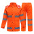 久臻雨衣套装户外男女桔色环卫所公路绿化工程消防机场橘黄色反光雨衣