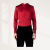 阿玛尼（GIORGIO ARMANI）24新款男装柔滑丝绸尖领长袖红色商务休闲衬衫 52