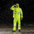 安大叔D763/C890反光雨衣裤套装3M视觉丽材料髙警示PVC防水涂层布 荧光黄 M