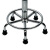 兰诗（LAUTEE）BS-074 不锈钢凳子圆形升降旋转流水线工作凳实验室凳工位凳 滑轮款