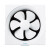 正野（GENUIN）排气扇10寸全塑方形百叶窗厨房卫生间强力家用排风扇APB25A2 B25A2