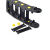 定制CNWSL拖链45塑料重型设备机械黄点线槽套威仕龙厂家雕刻机坦 *QS15*30R28