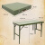 鹰嘴龙 野战折叠桌户外便携折叠桌行军桌对折指挥作业桌60*120 高70 厚5.0 绿色
