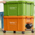 柏刚 塑料收纳箱 52*38*32cm 工业橙色周转箱收纳盒整理箱置物箱