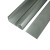 120*50 铝合金方线槽 多功能面板线槽 充电桩线槽 线槽 阳角 银灰色