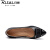 日泰女鞋气质中跟职业工作舒适高跟鞋新款皮鞋 黑色 36