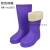 EVA泡沫雨靴夏季男女高筒防水鞋男女水靴厨房防滑耐油食品靴工业品 EVA高筒紫色(棉靴) 36