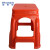 稳斯坦 W826 简易塑料凳子 高板凳餐桌方椅子简约凳子宴席凳子 红色27*27*46cm
