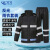 久匀 反光雨衣雨裤套装 交通环卫救援成人分体骑行雨衣套装 蓝格黑雨衣 XXL码(175-180)