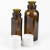 海斯迪克 HKCL-61 玻璃试剂瓶 茶色喇叭口香精香料样品瓶 实验瓶 分装瓶茶色盖子颜色随机 120ml