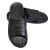 上柯 B3469 SPU底黑色防静电拖鞋 无尘洁净电子实验室工作鞋 两孔 两孔40码（250mm）【码数偏小】