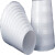 加厚塑料变径管排风管大小头异径管烟管转接口转换头通用变径头 优质变径头80200mm