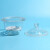 海斯迪克 HKCL-193 玻璃干燥器 生物实验透明附瓷板干燥用具 除湿实验室器具 干燥皿 透明300mm