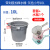 超宝加水带刻度桶10L设备加水桶14升方口长嘴塑料提水桶 灰色水桶10L1个+水瓢随机颜色1个