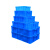 盛富永 加厚塑料周转箱 收纳零件盒 五金元件盒 物料盒物流箱 储物盒02箱  205*145*60 蓝色 ZB1587