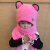 趣士多韩版亲子男女儿童帽子围巾手套三件一体套装秋冬季保暖加厚围脖帽 大拇指款-灰色 中童(5-8岁)