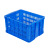 755一米加厚大号周转框子蓝白色水果蔬菜仓储物流配送胶框 575-105筐 蓝色