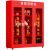 微型消防站全套消防柜展示柜建筑工地器材柜灭火放置箱 5人豪华套餐(含1.6米柜子)