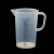 RICH LAB塑料量杯食品级加厚PP带刻度烧杯厨房家用烘焙工具奶茶进口VITLAB 500ml 蓝色刻线满 200元包邮，偏远地区除外