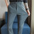 AEXP阿玛尼尼夏季超薄款裤子男士高弹力修身小脚九分西裤高级感冰丝 灰色九分裤 28