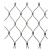 利铭铠 菱形不锈钢钢丝绳网编织卡扣型学校安全防坠网金属软网植物攀爬网 丝径1.5mm网孔5*5公分 