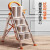 铸固 不锈钢伸缩扶梯凳 室内折叠人字梯多功能登高爬梯不锈钢伸缩梯 不锈钢款橙色1.7米