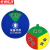 京洲实邦 设备状态圆形标识牌管理卡状态牌磁吸式运行标识牌 24*24cm3区状态A款ZJ-1557