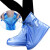 升级版防水层男女雨鞋套加强防雨鞋套 加厚防滑耐磨防尘水鞋套 (防水层)蓝色 M码(店长36-37)