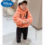 迪士尼男童卫衣外套冬装童装儿童1岁3小童宝宝上衣保暖羊羔绒泰迪绒 橘红色 三层加绒加厚 80 建议身高70厘米左右