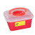 铸固 方形垃圾盒手提医疗垃圾桶废物收纳垃圾桶针头损伤性废物收纳筒卫生所锐器盒垃圾盒 方形手提5L红 x50