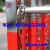 定制拱形围挡不锈钢伸缩围栏幼儿园商场安全防护栏可移动护栏施工 加厚红色18米高*3米长